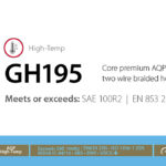 GH195 - Core premium AQP high-temp two wire braided hose